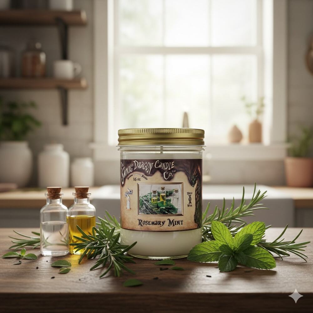 Rosemary Mint - 16 oz Coconut Wax Candle